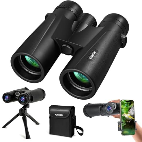 Binoculars12x50 High Power Binoculars for Adults and Kids,Compact for Bird Watching with Tripod Phone Adapter, BAK4,FMC Lens, Waterproof Small Binoculars for Travel Stargazing Hunting