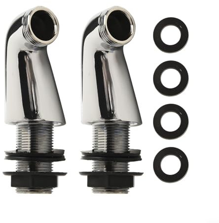 Zeroupshop Bath Filler Shower Mixer Tap Legs Adapter Extension, Shower Head Adapter, Zinc Alloy Shower Elbow Adapter