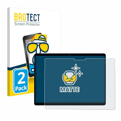BROTECT Schutzfolie für Chuwi Hi10 Max | 2 Stück Entspiegelnder Displayschutz Made in Germany Matte Displayschutz-Folie Anti-Reflex Anti-Fingerprint Einfache Montage