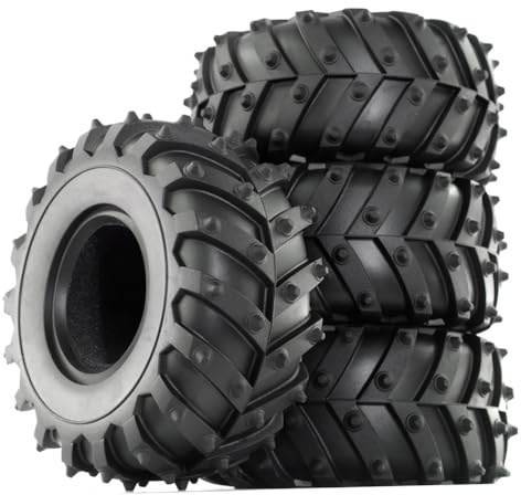 Kznifmk 4pcs 1/10 Wheel 128mm -Truck -Tires for SCX10 /// Upgrade Parts