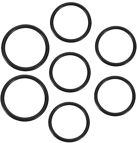Garneck 7Pcs for Crystal Singing Bowls - Durable Rubber Sound Bowl Rings for Sound Healing Yoga and Meditation Essential Accessories for Enhanced Sound