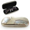 wlertcop Silber Brillenetui Hardcase, Aluminium Brillen Etui Hart, Metall Sonnenbrillen Etui, Silbernes Hartschalenetui aus Metall für Sonnenbrillen, Sportbrillen und Presbyope für Männer und Frauen