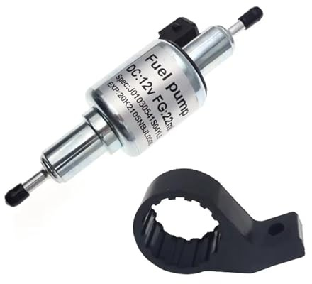 Benzin Kraftstoff Pumpe Universal Für Eberspacher Für Elektrische Auto Heizung Öl Kraftstoff Pumpe Air Standheizung Mit Halterung Halter 22ml 12V 24V 1KW-5KW Benzinpumpe(12V with Holder)