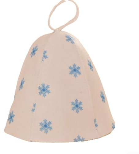 Gdfnmogo Chapeau de protection de bain en feutre pour sauna, design élégant pour le confort et la détente en famille, Voir image, Blue snow