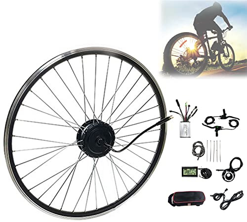 Fahrrad-Umbausatz, Elektrofahrrad 48V 500W/1000W/1500W Vorderrad Brushless Getriebeloser Nabenmotor mit lcd3 Display E-Motor Rad