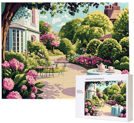 Puzzle für Erwachsene 6000 Teile Landschaftsgarten 179 x 105cm Puzzles für Erwachsene Pädagogisches Spiel Herausforderung Spielzeug 6000 Teile Puzzles für Kinder Als Geschenk und Wanddekoration l-212