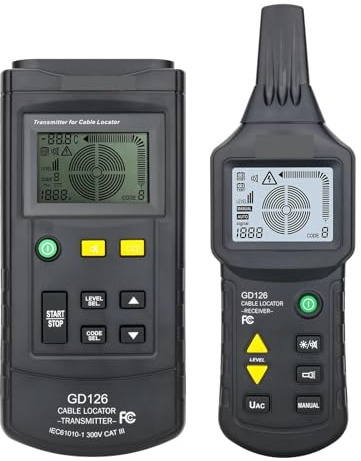 Netzwerkkabeltester, Netzwerkkabeltester, Digitaler Ortungsgerät, 30–400 V AC/DC, Voltmeter, Unterirdische Leitung, Metallrohrdetektor,für Netzwerkkabel
