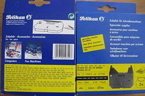 Pelikan 507293 2 St. Farbband Gr.153C, schwarz Doppelpack