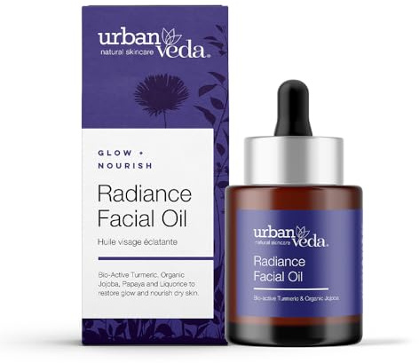 Urban Veda Radiance Face Oil | Vitamin E Oil for Face Hydration | Squalane Oil For Dry Skin | Hyperpigmentation Treatment| Brightening Facial Oil| Collagen Peptides Face Oil| Serum Face Bio Oil| 30 ml