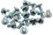Lot de 20 vis à métaux cruciformes M4 (4 mm x 6 mm) DIN 7985