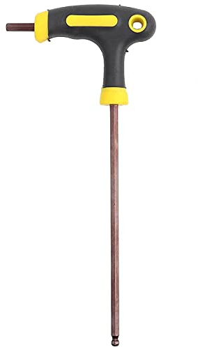 Hex Key 5mm Allen Key Metric Hex Wrench Ball Head T Shape Long Handle Hex Screwdriver Spanner Repairing T Handle Hand Tools for Automotive Industry(5mm)