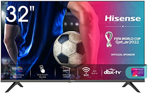 Hisense 32AE5500F Smart TV LED HD 32, Bezelless, USB Media Player, Tuner DVB-T2/S2 HEVC Main10