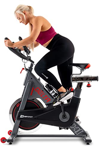 Hop-Sport Indoor Cycling Bike Fahrrad HS-065IC - Speedbike mit LCD-Display und 20 KG Schwungrad - bis 150kg