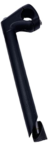 Sharplace Bike Quill Vorbau 25,4mm Lenker Klapp Fahrrad Griff Bar Riser 1Gabel Schwanenhals Stem für BMX Straßen Falten Bikes, Strand Cruiser Fahrräder - Black