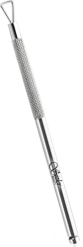 Triangle Cuticle Pusher Metal Scraper & UV Gel Nail Polish Remover Tool By Sizler Beauty - Nail Polish Cleaner Tool - Stainless Steel Manicure Sticks for Removing Gel Nail Polish Peeler Art Remover