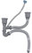 Kit de Vidange de Tuyau D'évier de Cuisine Kit de Vidange Anti-odeur Extensible à Vidange Rapide Tuyau Flexible Pièces de Rechange de Plomberie pour Cuisine Double évier PP PVC Acier Inoxydable