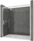 NEBADOON | Mamparas de Ducha - 1 Puerta Corredera + 1 Fijo - Mampara de Ducha Corredera - Perfilería Plata Brillo - 144 a 148 cm (Ancho Adaptable 4 cm) x 195 cm (Alto) - Posición Puerta Izquierda