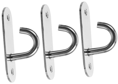 KOMBIUDA 1 Satz Wandhaken Schaukel-Hardware-kit Yoga-Haken Für Widerstandsbänder Übungsanker Turnhaken Deckenaufhänger Boxsack-aufhänger Rostfreier Stahl Fitness Yoga-Gurt