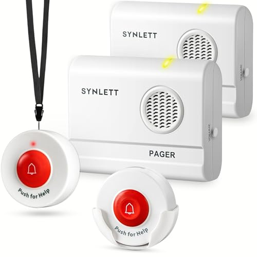 SYNLETT 2 Bips aidants avec 2 Boutons d'appel, système sans Fil