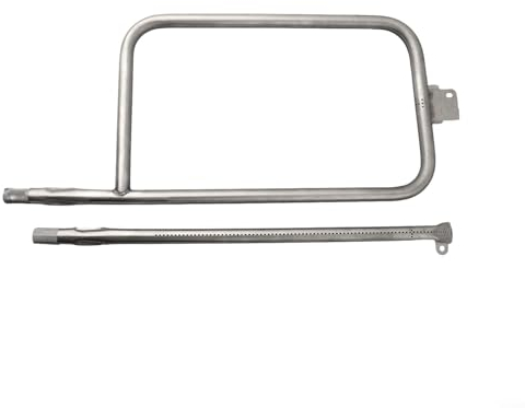 Edelstahl-Brenner-Rohrbrenner-Set für Weber Q300 Q320 Q3000 Serie Gasgrill, Brennerrohr-Sets mit P-förmigem Rohr + geradem Rohr