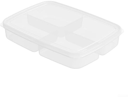 Contenitore per alimenti resistente alle basse temperature, 4 griglie, organizer portatile per frigorifero e congelatore (L)