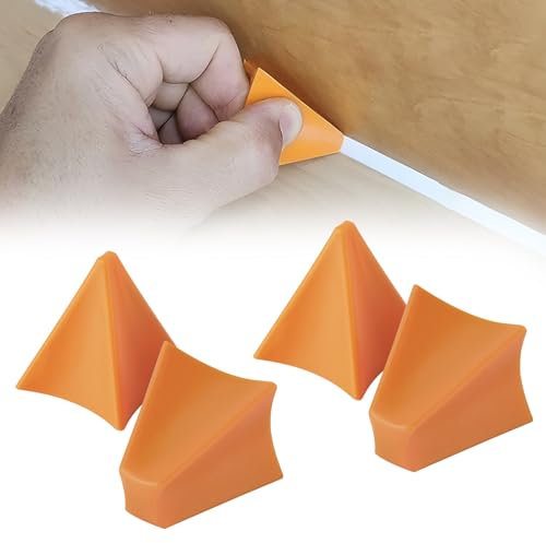 4 Stück Silicone Seam Tools, 2 Größen Silikonnaht-Werkzeuge, Reusable Silikon Applikator Werkzeug, Praktisches Silicone Caulking Tools, Caulk Smoothing Tool für Bäder, Küchen