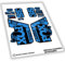 WP469 Aufkleber kompatibel mit Forks Fox 36 Performance Elite Live Valve Bike Stickers, MTB Decals, Auffkleber, Federgabel (Blau-517)