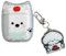 eglixu Custodia compatibile con AirPods di seconda e 1a generazione, simpatica custodia antiurto in TPU con orecchie di gatto e cucciolo di mela, custodia morbida con portachiavi