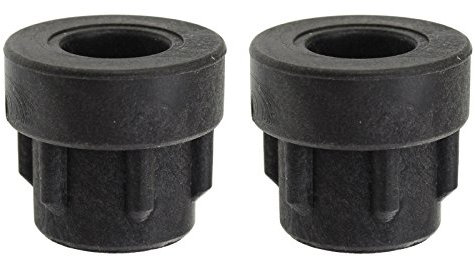 First4Spares Pack of 2 Black Plastic Reducing Bush for Wheelbarrows | 25mm