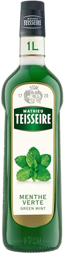Teisseire Sirop de menthe verte de qualité professionnelle 100cl