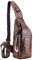 Hebetag Leder Sling Bag Crossbody Rucksack für Männer Frauen Reisen Outdoor Sport, #18brown, Medium, Langlebig, Vintage