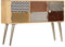 Festnight Sideboard | Modern Kommode | Beistellschrank mit Stauraum | Holz Schubkastenkommode | Massives Mangoholz und Stahl 120 x 30 x 75 cm