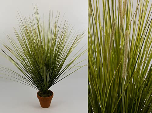 Seidenblumen Roß Dünengrasbusch 72cm -ohne Topf- GA Kunstpflanzen Dekogras Kusntgras künstliches Dünengras Gras