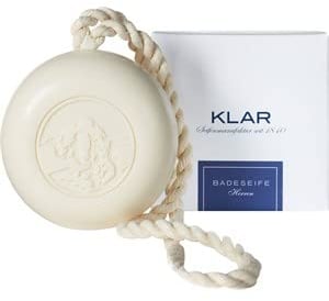 Klar Seifen Badeseife Herren an der Kordel 250g, palmölfrei, geeignet für normale Haut, Seife 11010