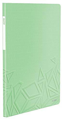 Leitz Urban Chic Sichtbuch in A4 Format, 20 Klarsichthüllen für 40 Blatt, Grün, 46510050