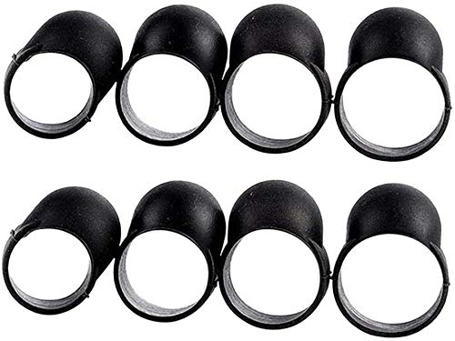 Tongue Drum Finger Picks Black Tapping Finger Sleeve Handpan 8 Stück