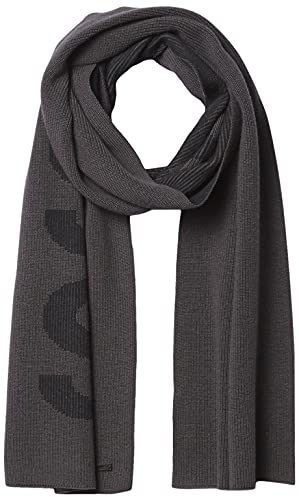 BOSS Damen vertikalem Logo, Baumwollmix Schal, Haifischgrau, Einheitsgröße