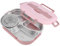 Stainless Steel Lunch Box, Leakproof Box with Soup Bowl Spoon and Chopsticks, Green Food Containers for Kids Adult Student Children Use (Pink)