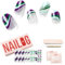 NAILOG Semi Cured Gel Nail Strips, Extra Long Nail Polish Strips (20 Pieces), Long Lasting Semi Cured Nail Stickers with Soft Glossy Gel Finish, Flow