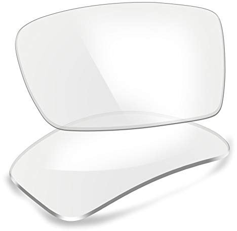 ThunderClap Polycarbonate Lenses Replacement for Oakley Gascan Sunglasses - Crystal Clear Anti Blue Light