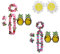 ZWZNBL 11-teiliges Hawaii-Kranz-Set, hawaiianischer Kranz, Halskette Armband und Stirnband Hawaii-Brille, tropisches Party-Dekorationsset für Themenpartys, Strandpartys und Hawaii-Partys usw.