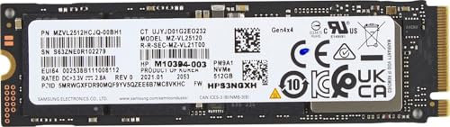 HP 512GB PCIE-4X4 NVME M.2 SSD