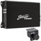 STINGER Amplificatore audio monoblocco audio per auto con telecomando per bassi, ponticello, amplificatore per auto a 1 canale classe D, alimentatore Mosfet, ingresso alto/basso, amplificatore di