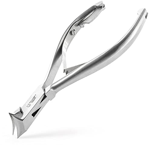 OTTO HERDER KOPFSCHNEIDER - Kopfschneider Fussnagelzange Fusspflege Instrument aus speziell gehärtetem rostfreiem Edelstahl 1.8 cm Schnittfläche und geschraubten Doppelfedern