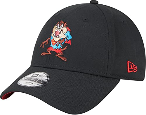 New Era Taz Superman Looney Tunes 100 Years WB Black 9Forty Adjustable Kids Cap - Child