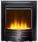 Acantha Amara Pebble Electric Fire in Black Nickel with Remote Control