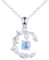 feilok moon vine Necklace For Women Crystal Necklace for Women Cubic Zirconia leaf Pendant Necklace