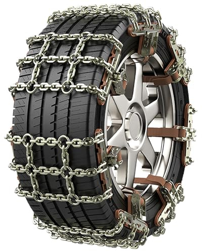 FresQa Anti-Rutsch-Ketten für die Automobilindustrie, SUVs, Lieferwagen, Reifen, Eisenketten, automatisches Anziehen des universellen Typs,12