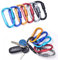 WEBBOMB® 2 Stück Karabiner Haken mit Schraubverschluss 80mm Schraubkarabiner Aluminium Karabinerhaken für Kinderwagen Hundesport Reitsport Camping Wandern Angeln Schlüsselanhänger (Türkis 2 Stück)
