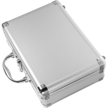 BESTonZON Valigia Scatola Porta Attrezzi Portatile Valigetta Per Piccola Valigetta Cassetta Degli Attrezzi in Metallo Strappato a Mano Scatola Vuota Lega Di Alluminio Uomo